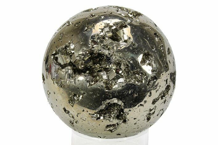 Polished Pyrite Sphere - Peru #231642